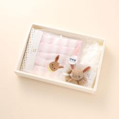 モンポケ 小物ギフト2点セット（タオルハンカチ・ラトル）イーブイ