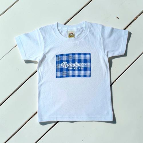 Rainbow DRIVE-IN Tシャツ PALAKA（子供用） ネイビー×ホワイト  4T→12サイズ