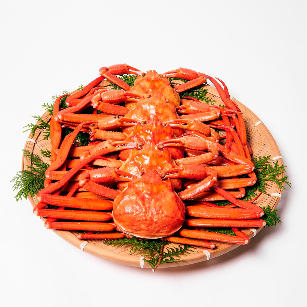 蟹屋の釜茹で紅ずわい蟹2kgセット(約400~500g×4~6)