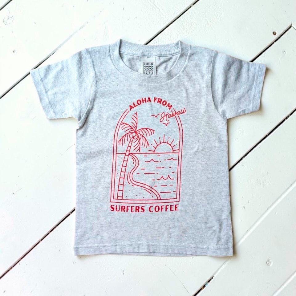 SURFERS COFFEE  Tシャツ ALOHA FROM HAWAII（こども用） 4T→12サイズ