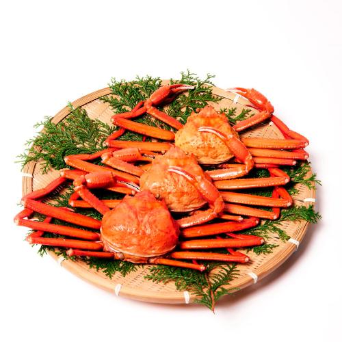 蟹屋の釜茹で紅ずわいがに3杯セット(約400g×3)
