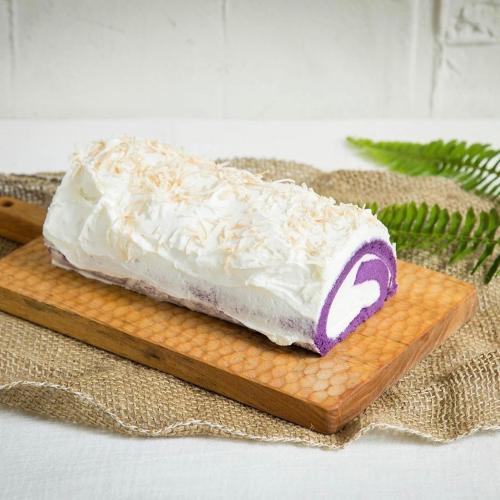 ウベ・ロールケーキ