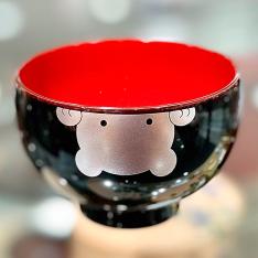 越前塗 プチラッケ プチ椀 くま 溜