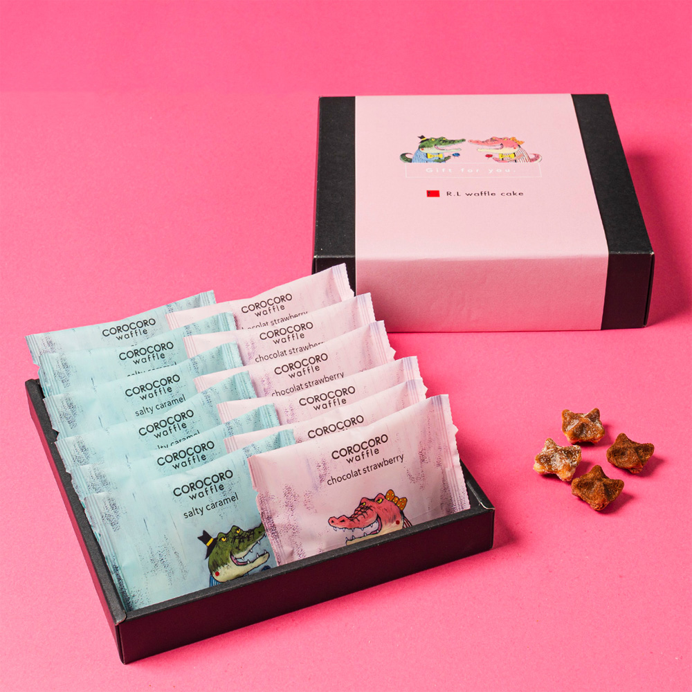 コロコロワッフル パック12袋セット（ショコラストロベリー・ソルティキャラメル）