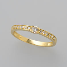 K18YG ダイヤモンドリング