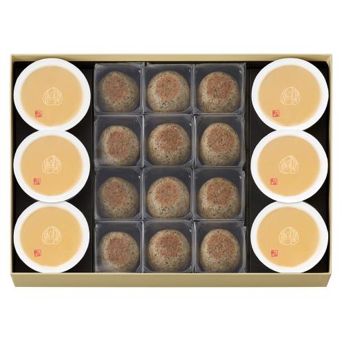 清水白桃ゼリー（6個）・たねや京饅頭（12個）詰合せ