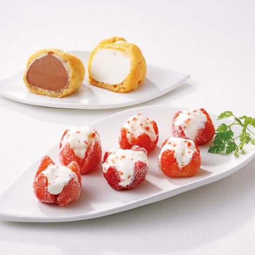 お花の苺アイスとシューアイス詰合せ