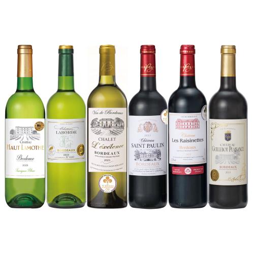 福袋 フランスボルドー金賞受賞赤白ワイン6本セット