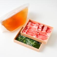 ＜トン’sキッチン＞京丹波高原豚GPと九条葱の京出汁しゃぶしゃぶセット