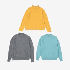 福袋 カシミヤセーターが入った婦人服セーター3点セット