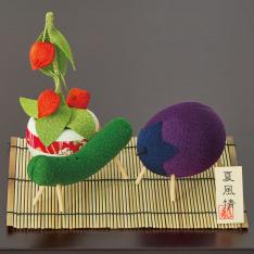 ちりめん 精霊馬飾り