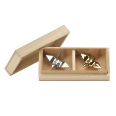 <美濃焼>鶴 箸置揃 金銀