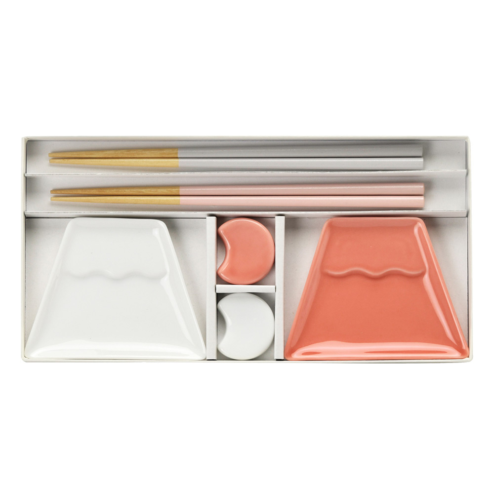 ＜美濃焼＞fuji 小皿・箸置揃