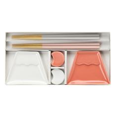 ＜美濃焼＞fuji 小皿・箸置揃