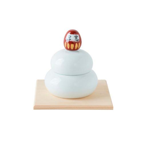 ＜波佐見焼＞飾り餅紅だるま