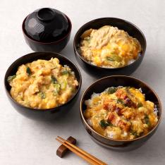 料亭のどんぶり三種詰合せ