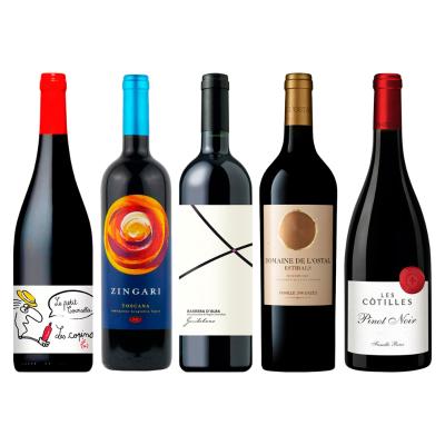 産地の個性を楽しむフランス×イタリア赤5本セット