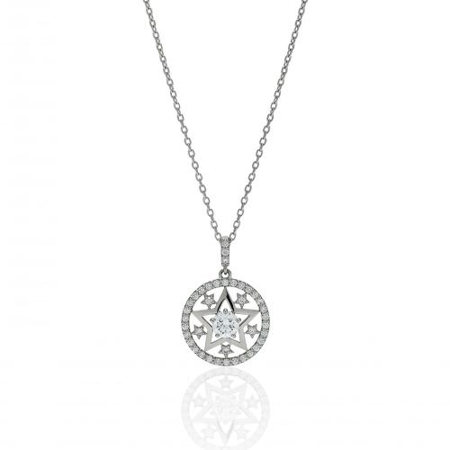 Five-pointed Star 五芒星 Ptダイヤモンドペンダント