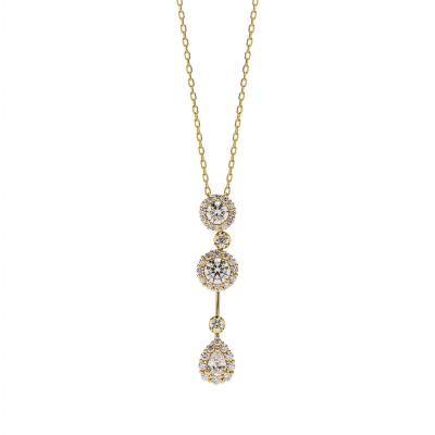 GALAXY DIAMOND ダイヤモンド ペンダント Galaxy ペンダント, ラボラトリー・グロウン・ダイヤモンド 0.5