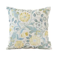 ＜モリスデザインスタジオ＞ 麻生地背当クッションカバーのみ「ウィルヘルミナ」