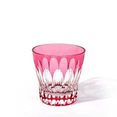 江戸切子 Fleur - 華亀甲 2026 クリスタルグラス 金赤