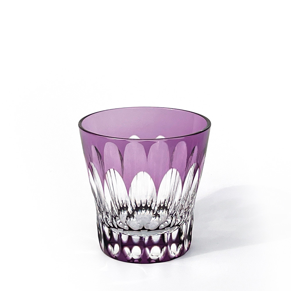 江戸切子 Fleur - 華亀甲 2026 クリスタルグラス 紫