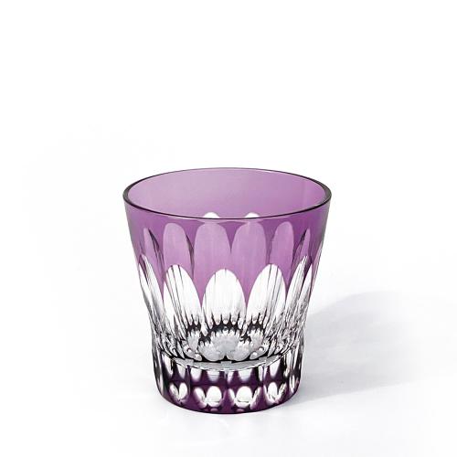 江戸切子 Fleur - 華亀甲 2026 クリスタルグラス 紫