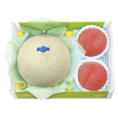 【最適な時期に収穫し、順次発送予定】桃＆メロン詰合せ