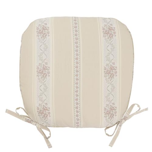 ＜モアレストライプ＞ジャガード織ダイニングシートクッション