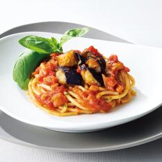 ナスのトマトソーススパゲティ