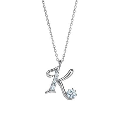 Initials Ptダイヤモンドペンダント