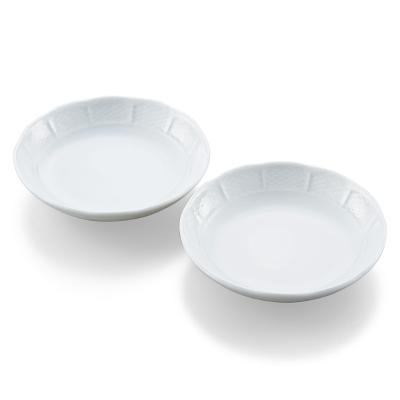 Bernardaud 借りる テクスチャー付き 大皿 ホワイトプレート