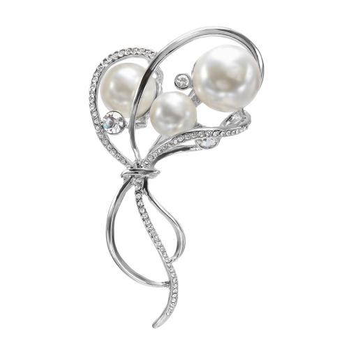 貝パールエレガントブローチ