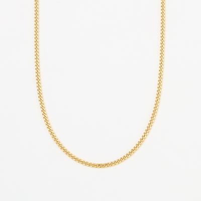 ＜喜平＞K18キヘイネックレス2面カットシングル 60cm 10g