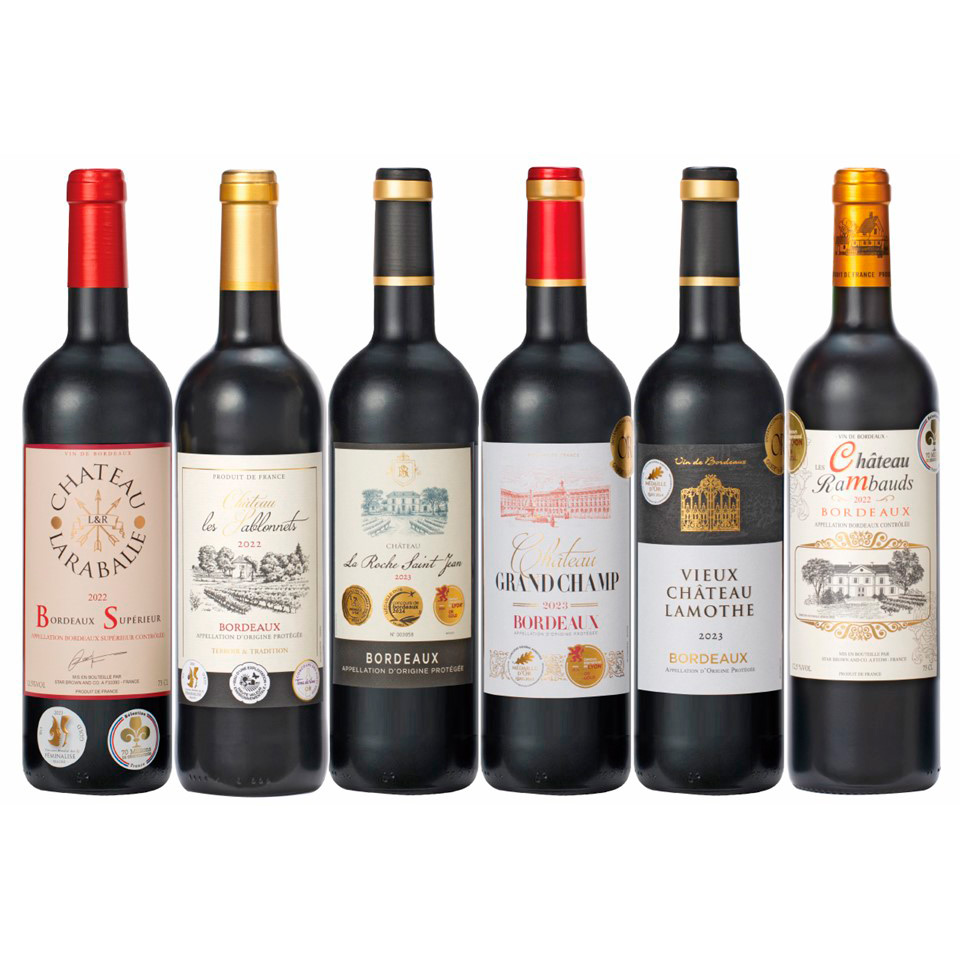 ＜計14冠＞フランスボルドートリプル＆ダブル金賞受賞赤ワイン6本セット