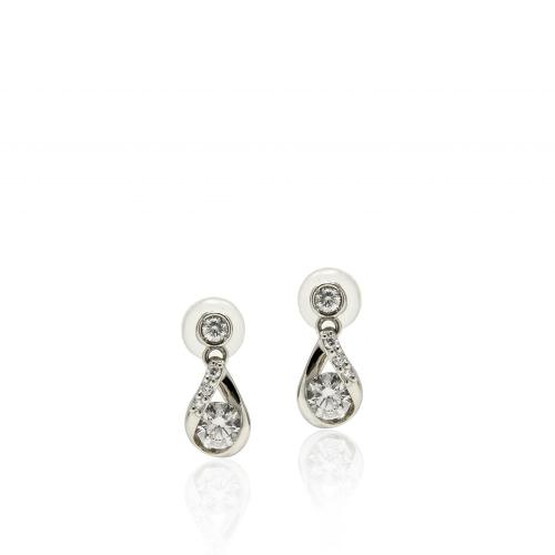 INFINITY Ptダイヤモンドピアス
