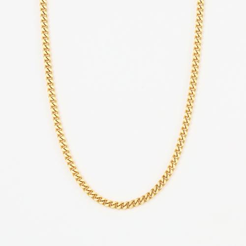 ＜喜平＞K18キヘイネックレス2面カットシングル 60cm 20g