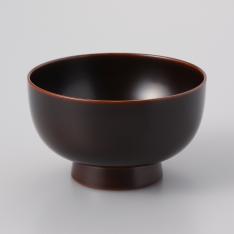 浄法寺塗　浄法寺漆器工芸企業組合　5寸そば椀　溜