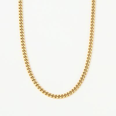 ＜喜平＞K18キヘイネックレス2面カットシングル 60cm 30g