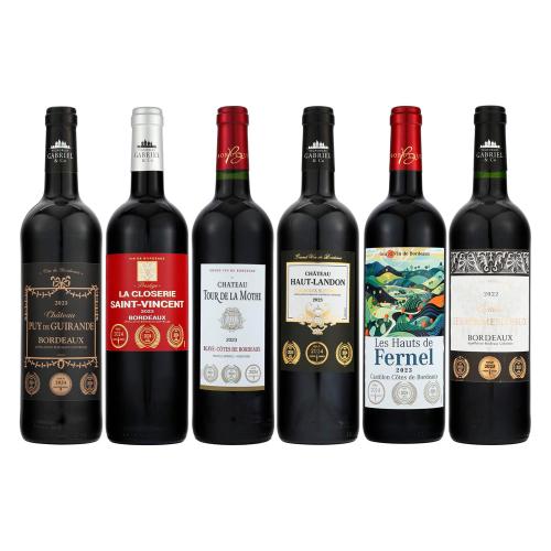 ＜計18冠＞ボルドー格上産地を含むすべて3冠金賞赤ワイン6本セット