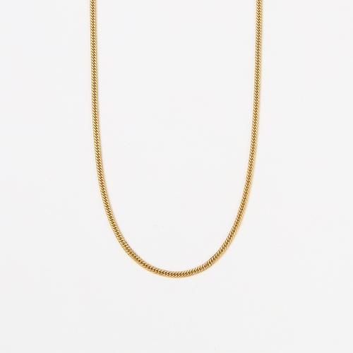 ＜喜平＞K18キヘイネックレス6面カットダブル 50cm 10g