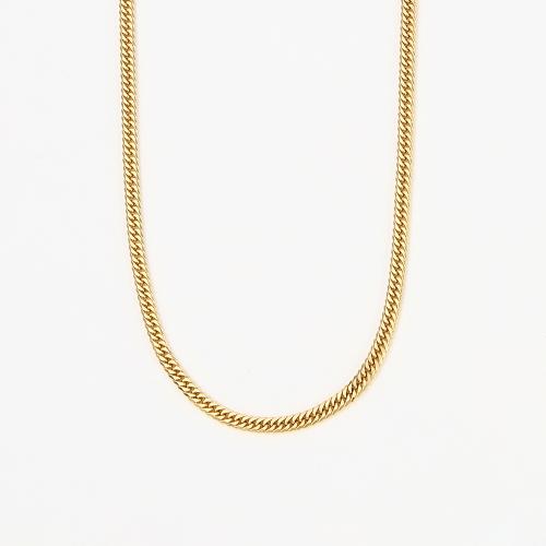 ＜喜平＞K18キヘイネックレス6面カットダブル 50cm 20g