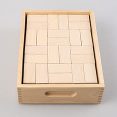 ウール・レンガ積木　ベーシック白木