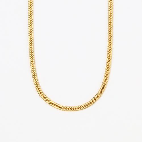 ＜喜平＞K18キヘイネックレス6面カットダブル 50cm 30g