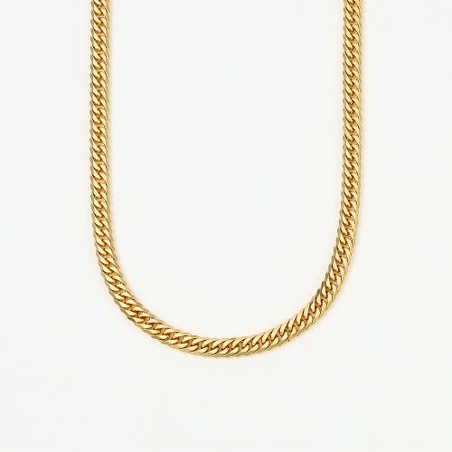 ＜喜平＞K18キヘイネックレス6面カットダブル 50cm 50g