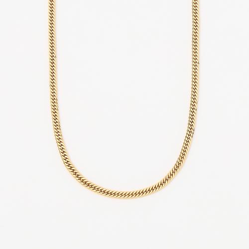 ＜喜平＞K18キヘイネックレス12面カットダブル 50cm 20g