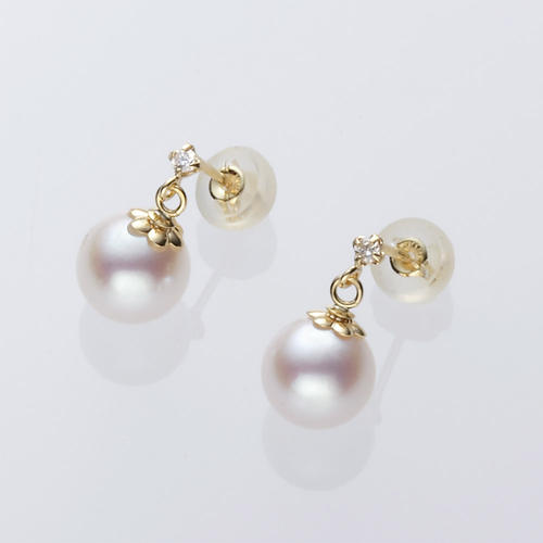 アコヤパール ダイヤモンド ピアス