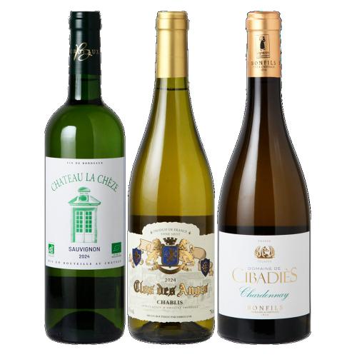 シャブリ入りフランス辛口白3本セット