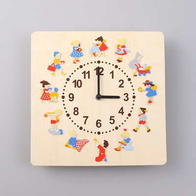 時計　子供の一日