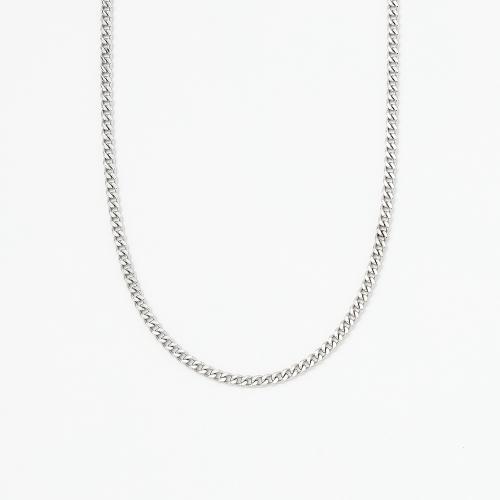 ＜喜平＞PTキヘイネックレス2面カットシングル 50cm 20g